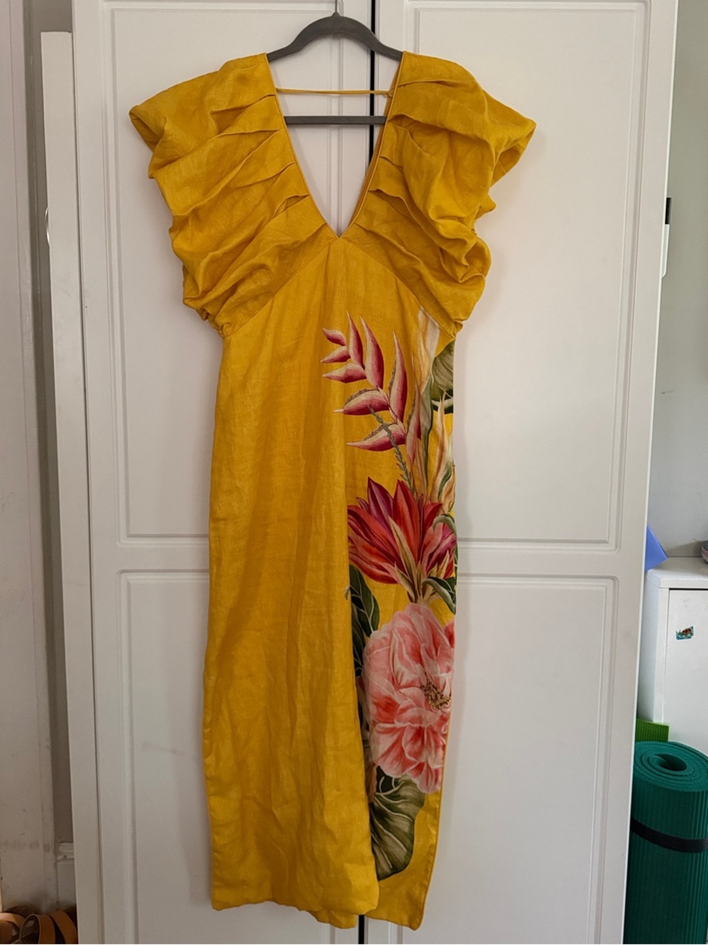FARM Rio Yellow Floral Maxi Dress - Picture 5 of 6
